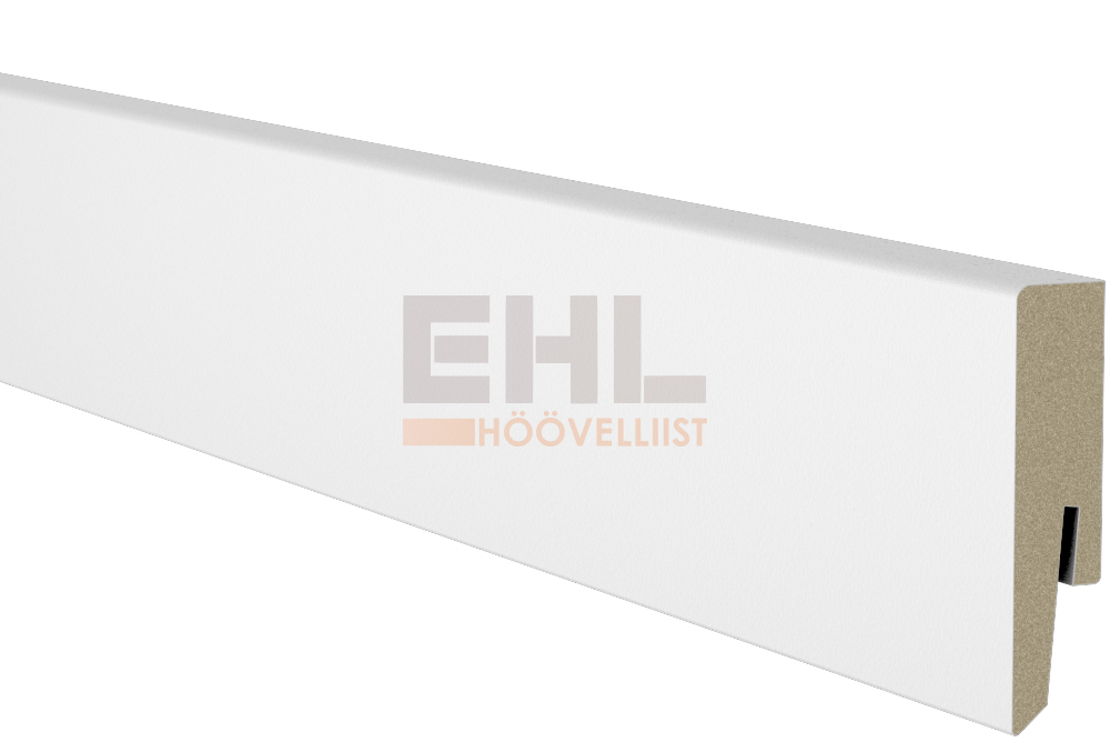 GÓLFLISTI HVÍTUR 18X80X2440 MDF SILE