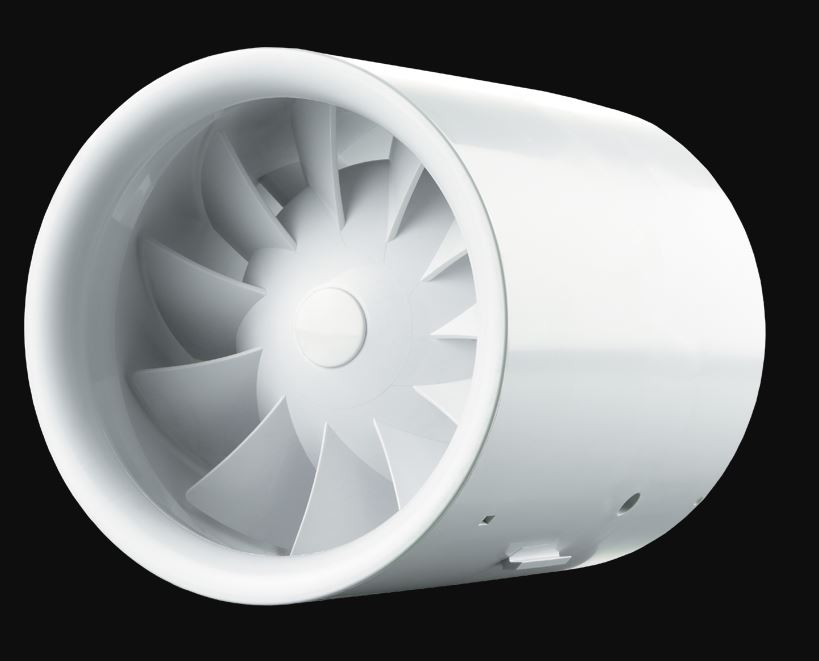 RÖRVIFTA DUCTO PLUS 100 IPX4, 22-25dB, 75-110M3/KLST.