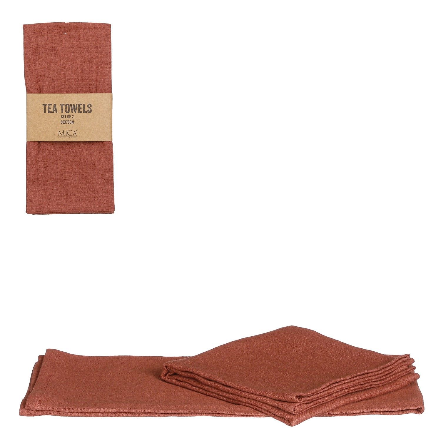 Tea towel brún 2 stk
