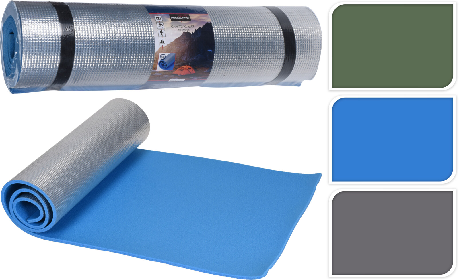 Útileigumotta 180x60cm 3 litir