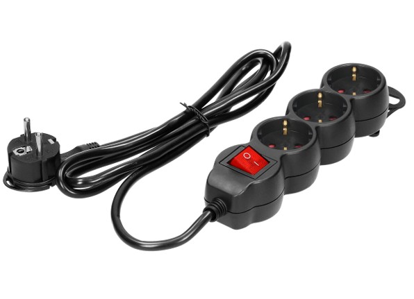 FJÖLTENGI 3F SVÖRT 5M MEÐ ROFA ES-5/B/5  VIRONE