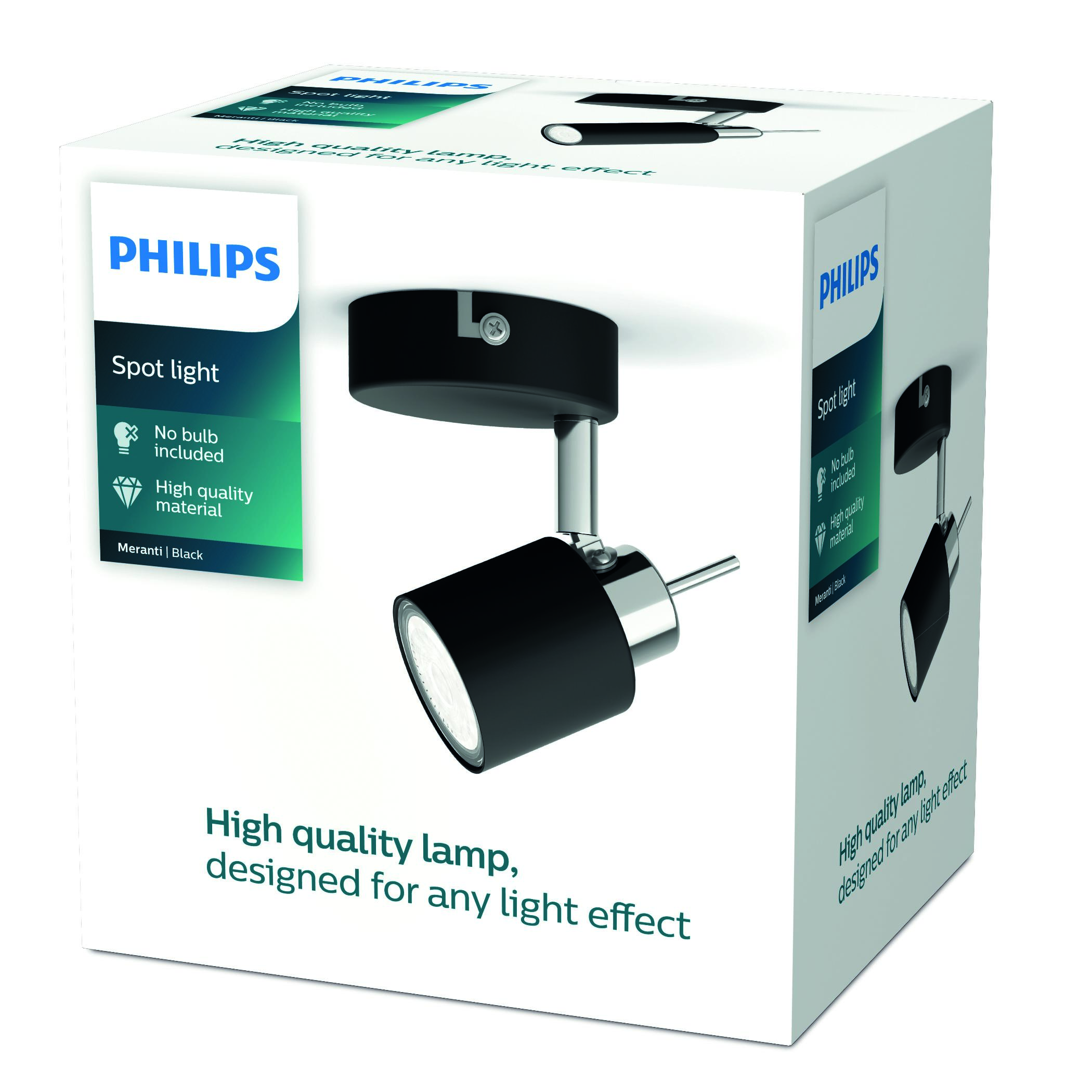 Meranti kastari svartur 1x35W