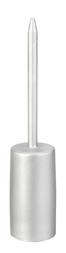 Kertastjaki á prjóni 11cm silfur