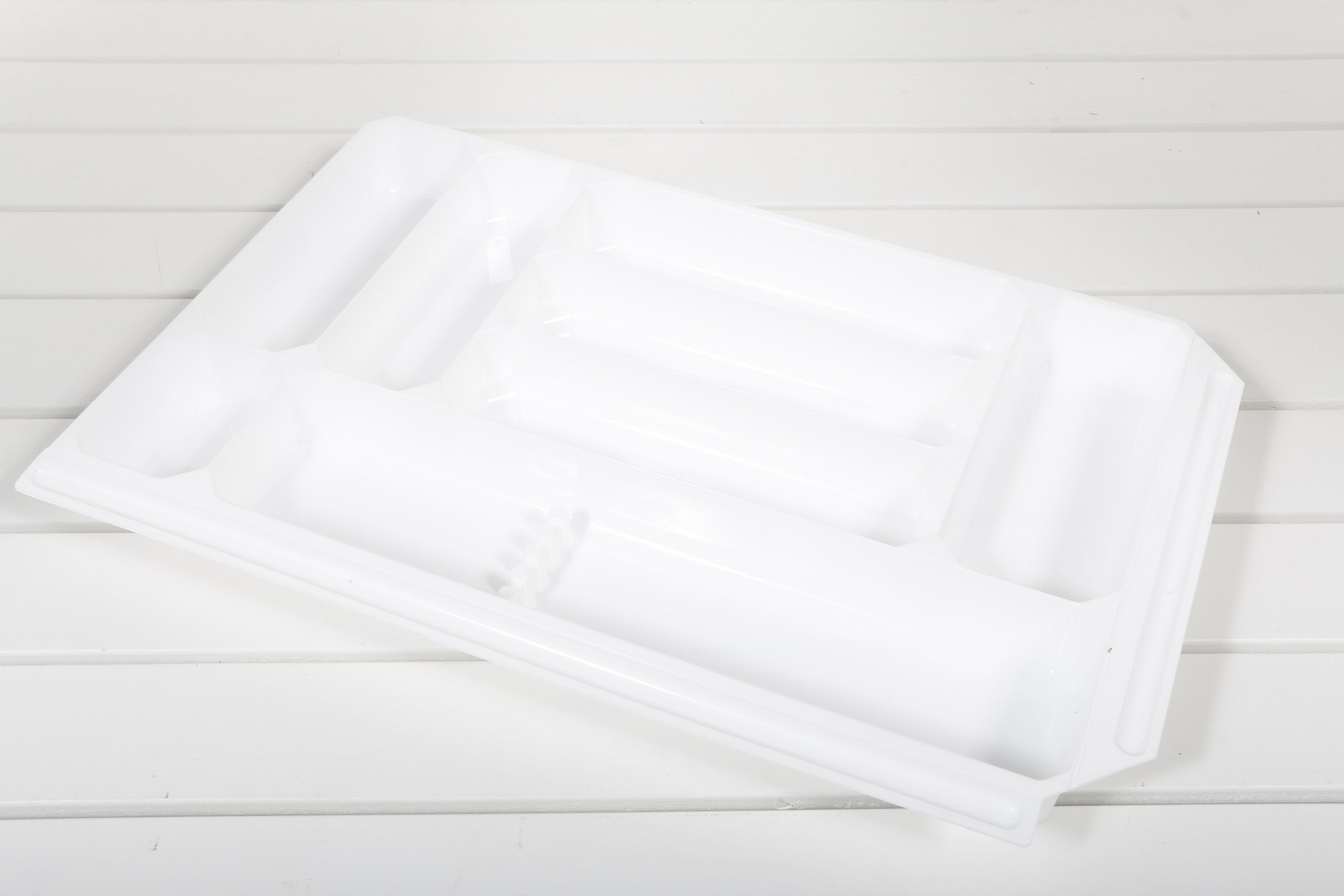 Hnífaparabakki orthex stór hvítur