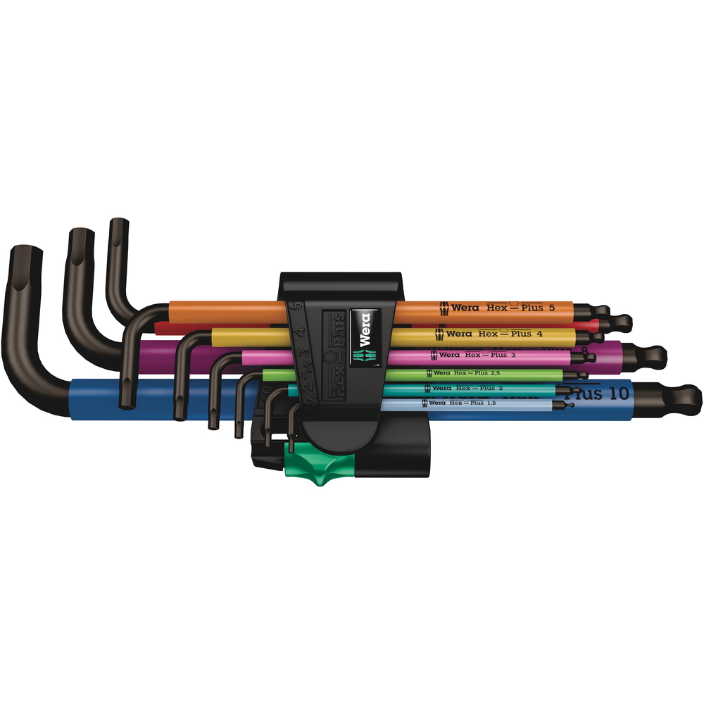 Sexkantasett Wera 950/9 Hex-Plus Multicolour 1