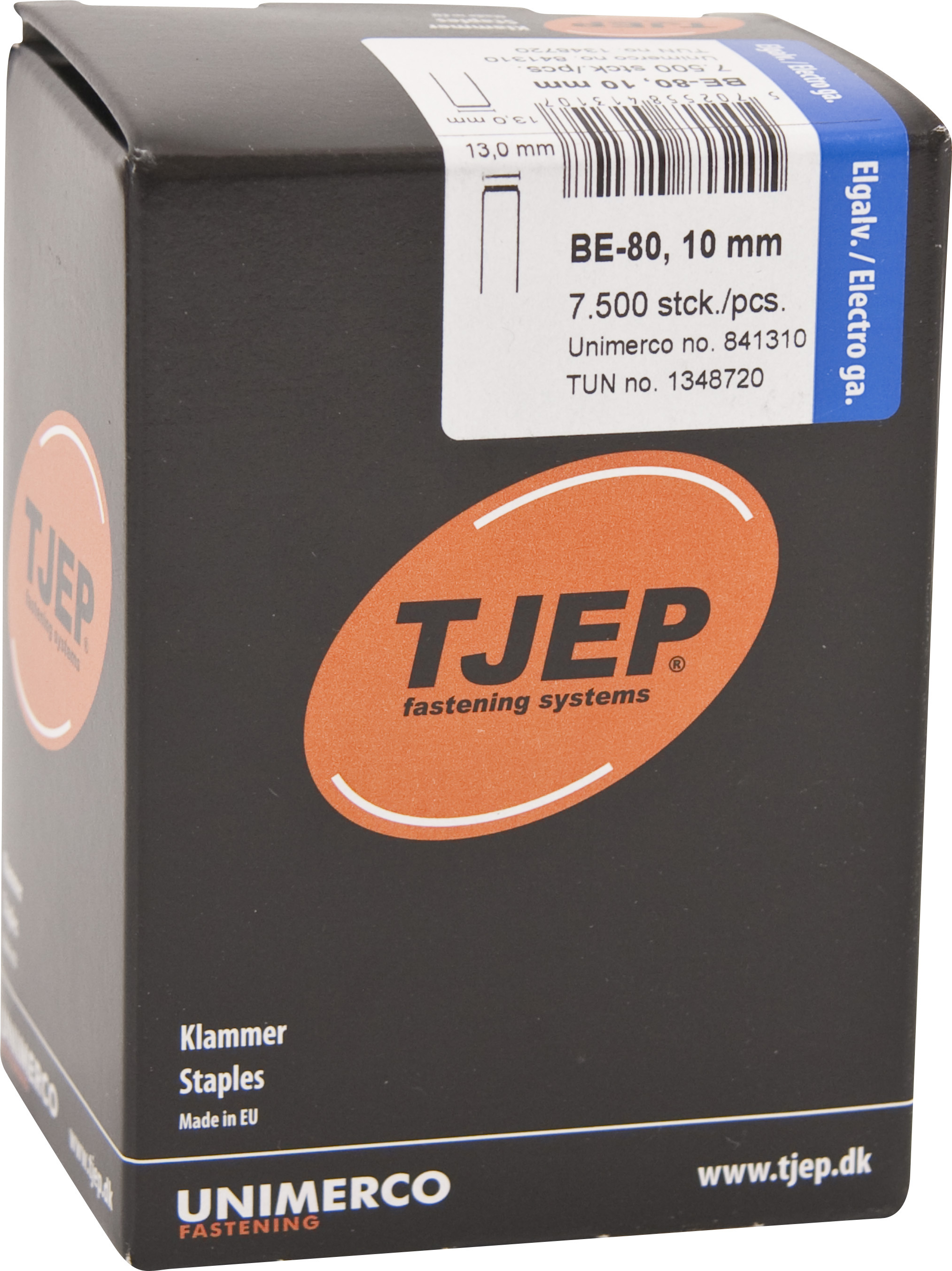 HEFTI BE 80/10MM TJEP      7500STK/PK