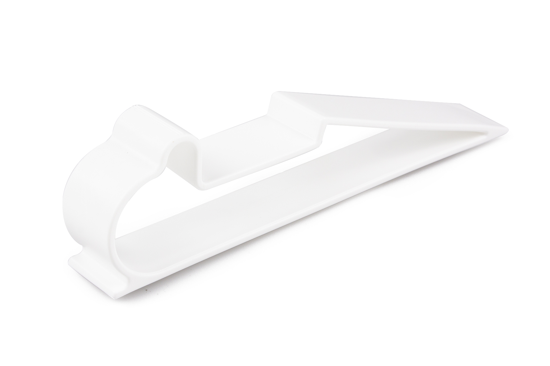 Hurðastoppari plast hvítur F/45 mm hurðir max