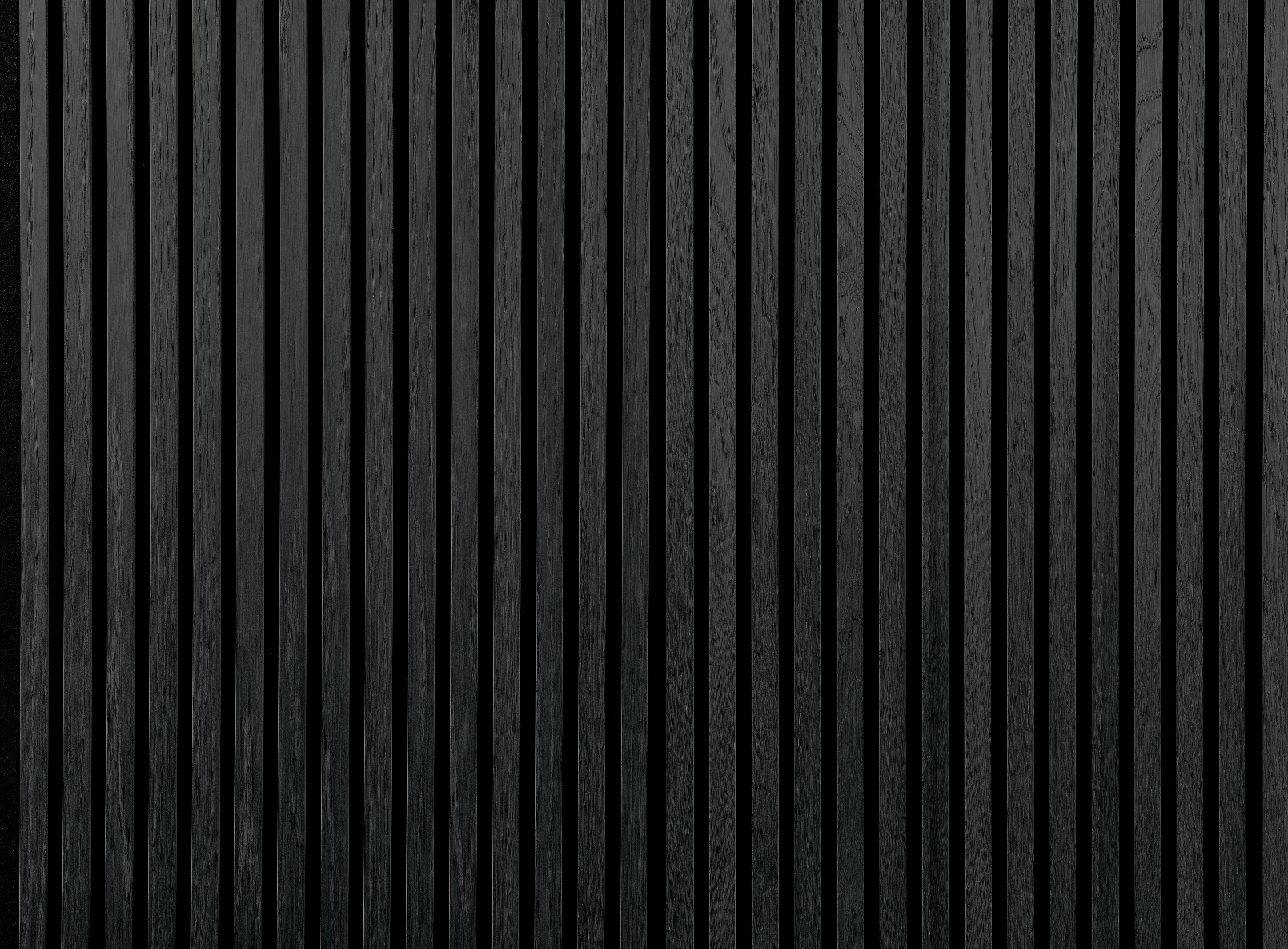 Vegg og Loftaplata hljóðdempandi Svartlituð eik22x605x3000mm