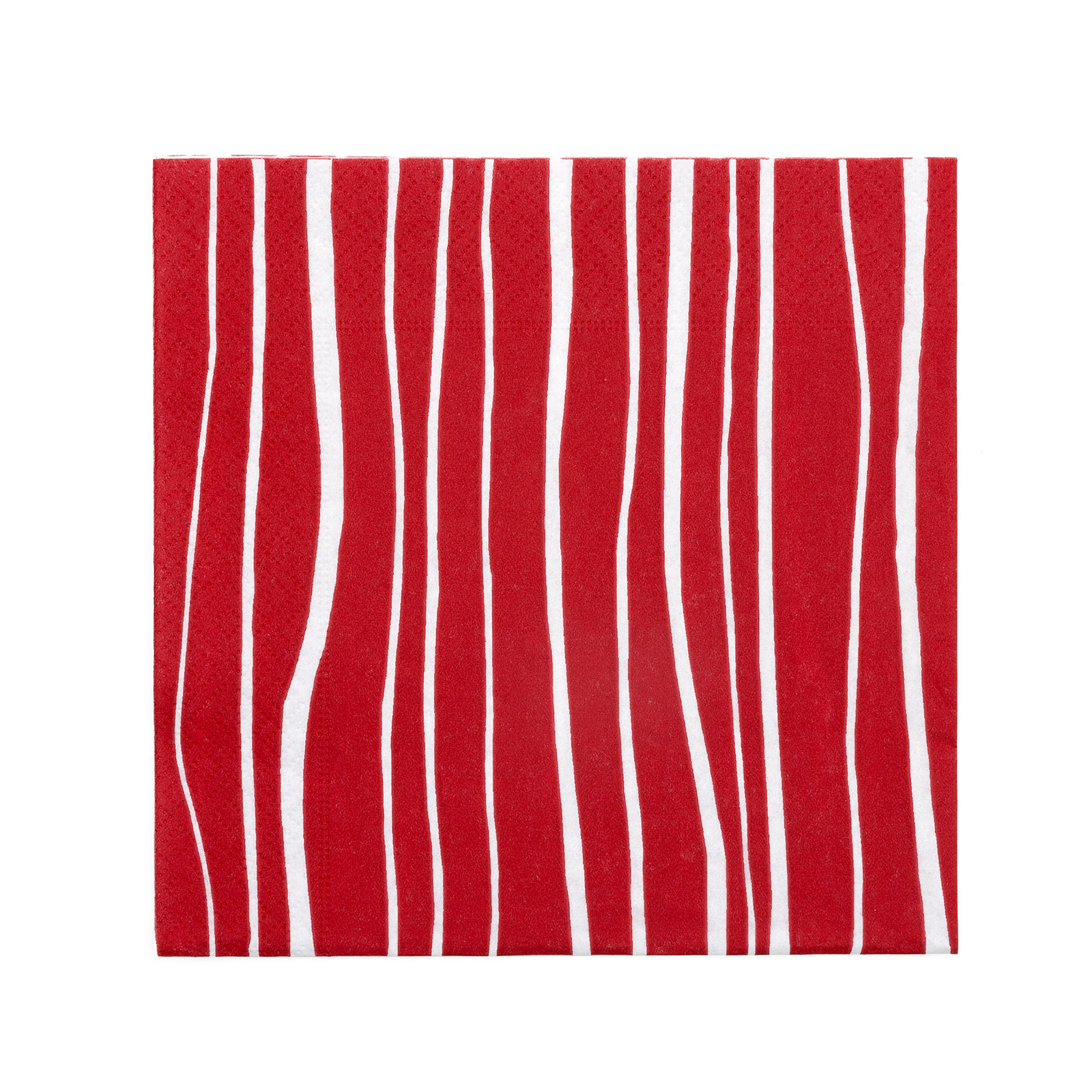 Hekla servíettur Rendur rauðar