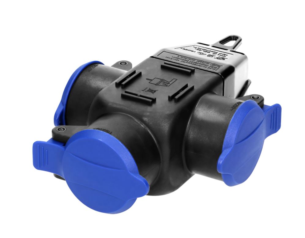 HULSA ÞREFÖLD MEÐ LOKI OR-AE-1346(GS) IP44 250V/16A