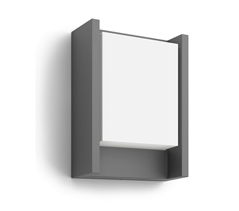 Veggljós Philips Arbour anthracite 1x6W 230V POD-16460-93-16