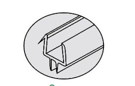 Þéttilisti á baðvæng 6 mm -1040 mm