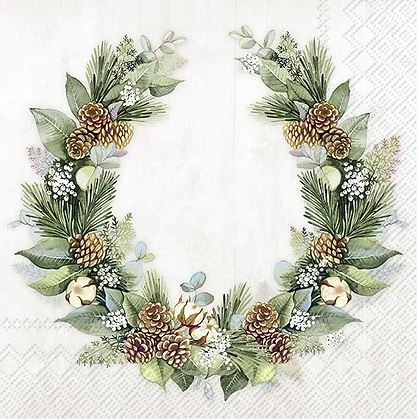 Servíettur Bómullarkrans 33*33cm