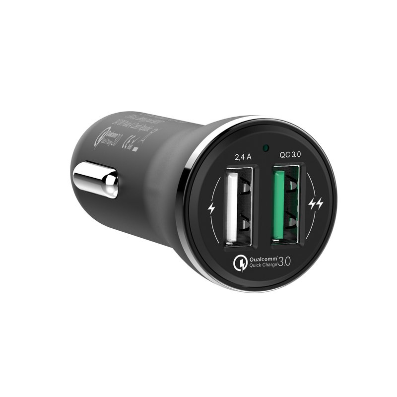 Gogen bílahleðslutæki 2xUSB svart