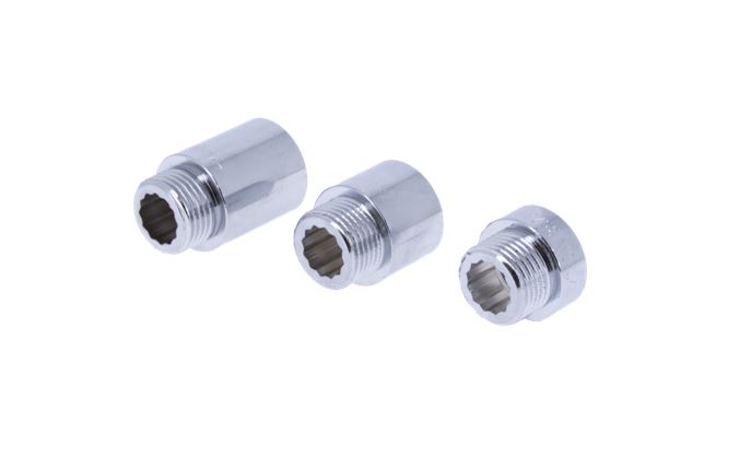 Framlenging króm 1/2"x10