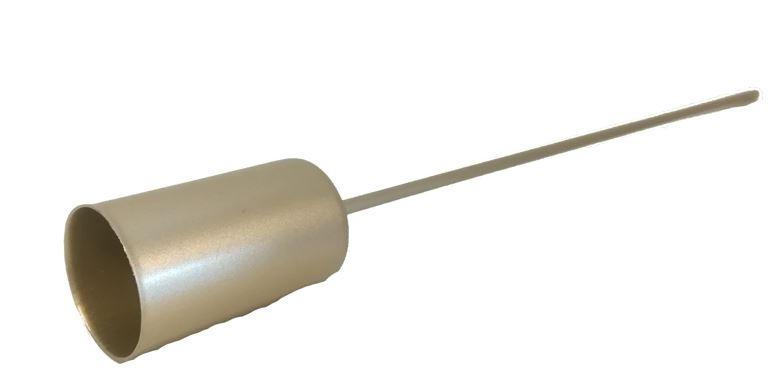 Kramarhús á pinna gyllt 10cm