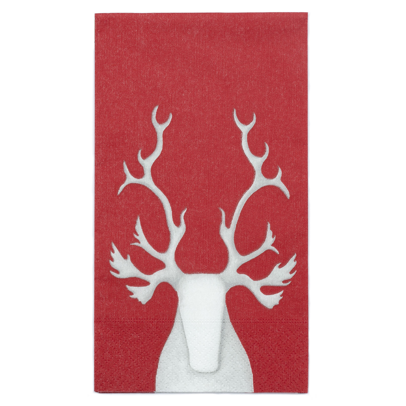 Hreindýr rautt 33*40cm servíettur Hekla