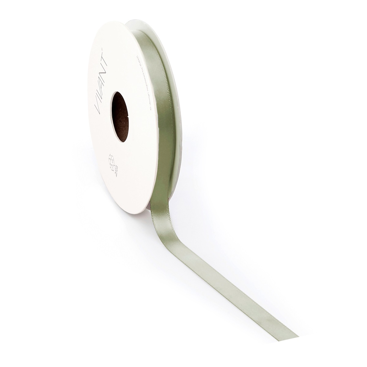 Borði satin 10mm*25m green gold