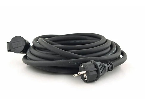 FRAMLENGARSNÚRA 25M PVC SVÖRT  ÚTI/INNI IP44 - 99147 -25M