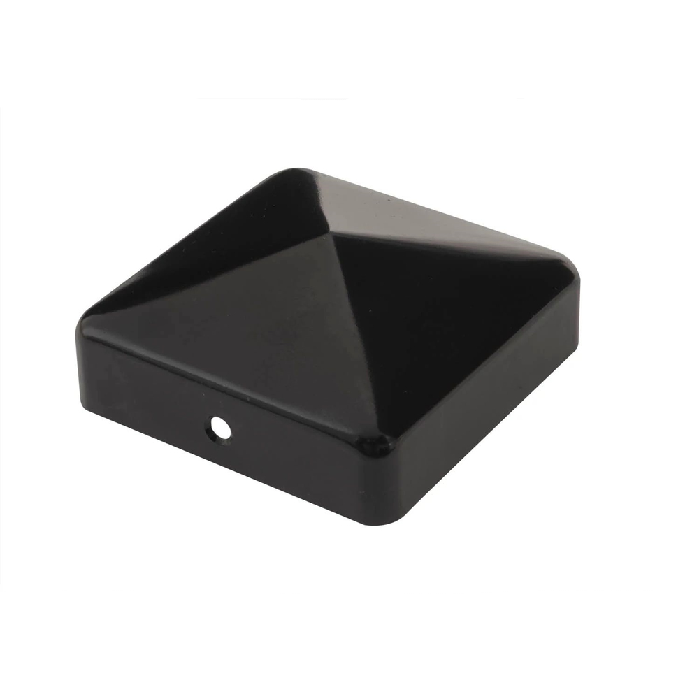 Stólpahattur 71x71mm Svartur