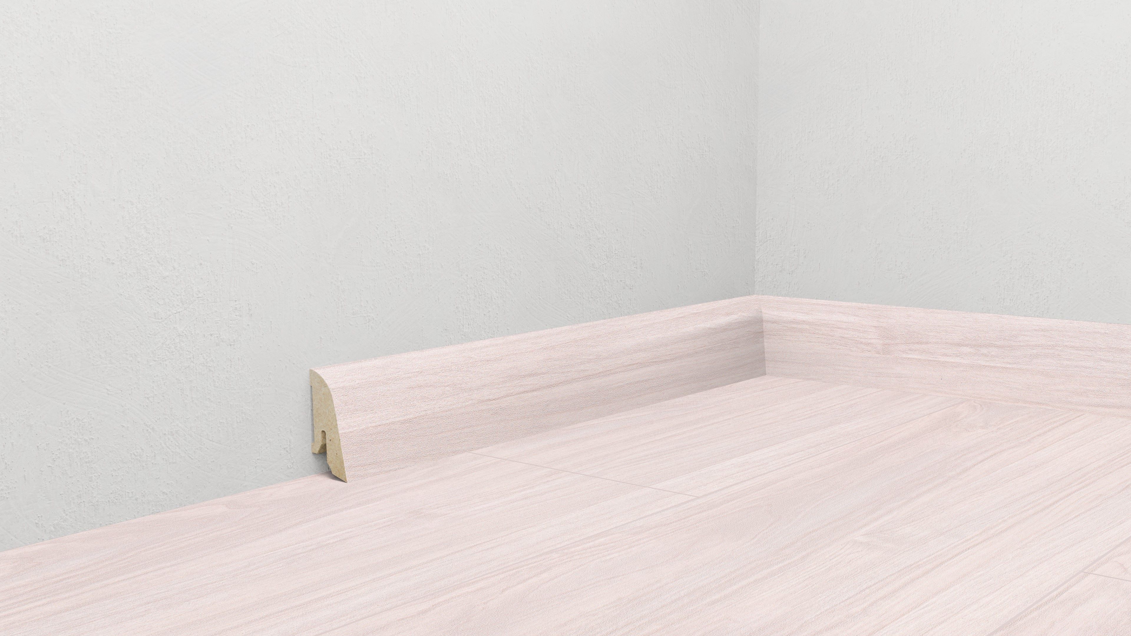 Parketlisti askur hvíttaður KS40 14x40mm