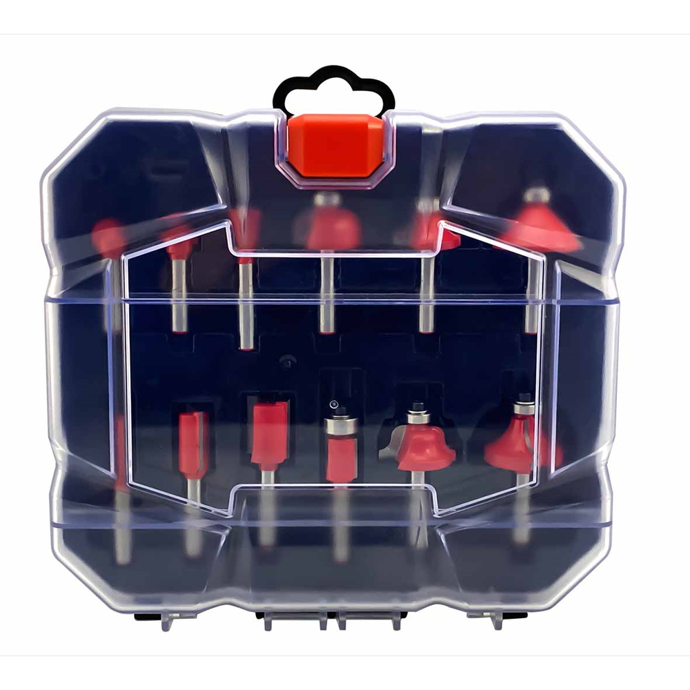 Fræstitennur sett 12stk í tösku