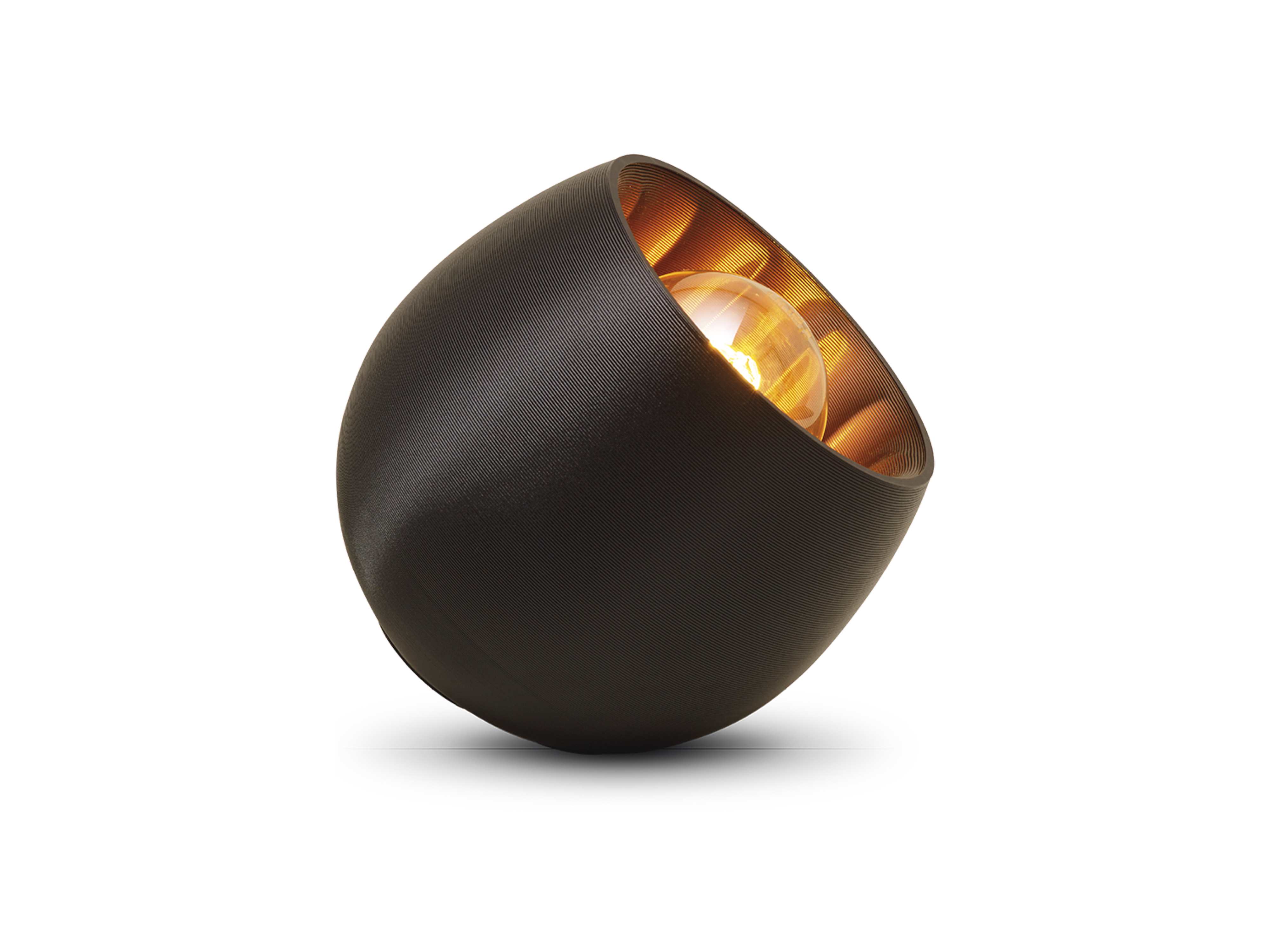 Shelsea borðlampi matt svart/bronse E27