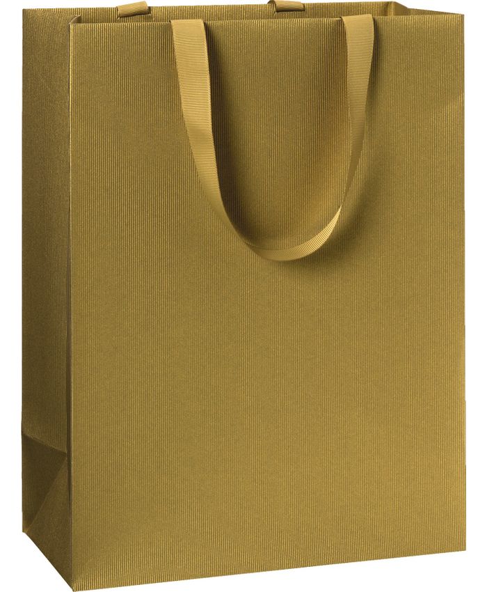 Gjafapoki gull einlitur 25*33*13cm