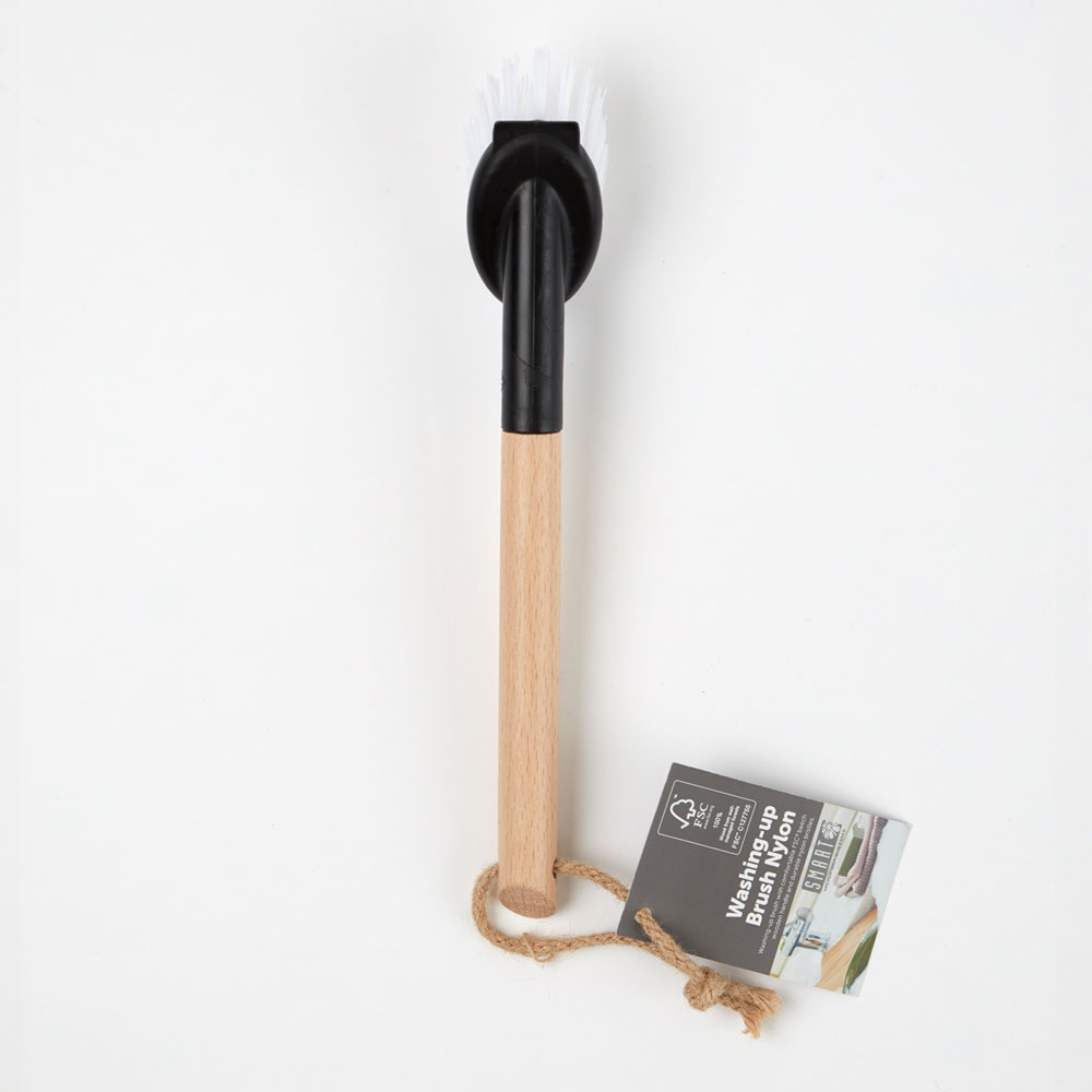 Uppþvottabursti nylon svartur Smart