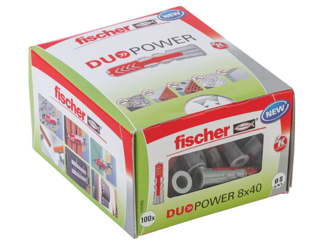 FISCHER MÚRTAPPI DuoPower 8X40 100 STK 535455