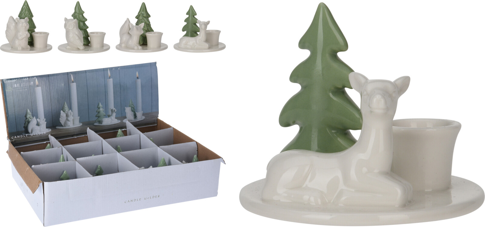 Jólakertastjaki 8cm 4teg.