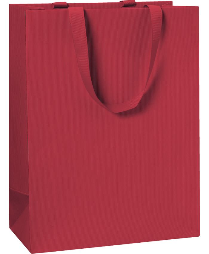 Gjafapoki rauður einlitur 25*33*13cm