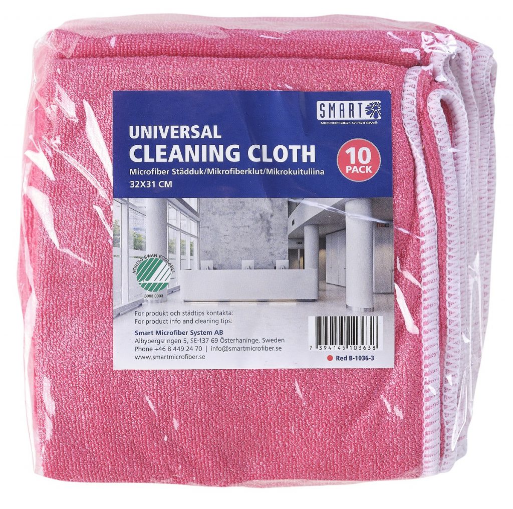 Microklútar 10 stk rauðir