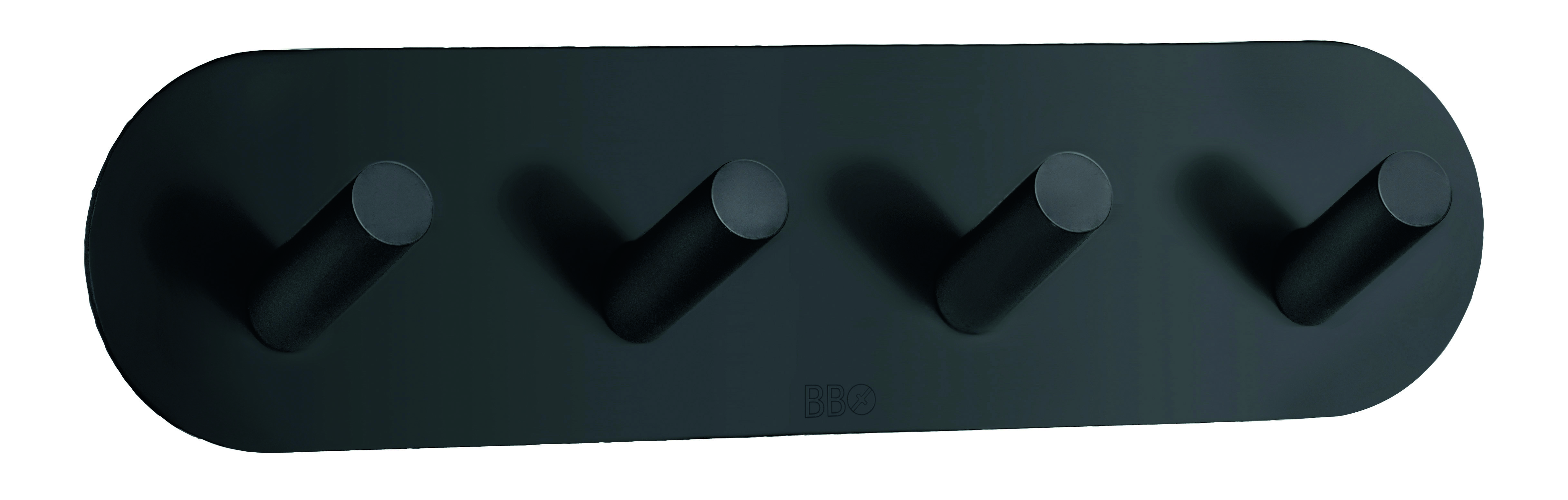 Fjórfaldur snagi rúnaður, svart