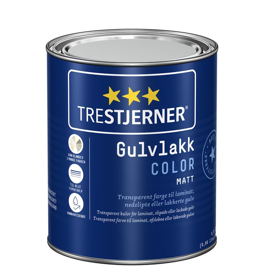 Lakk glært Trestjerner Color matt 0,68L