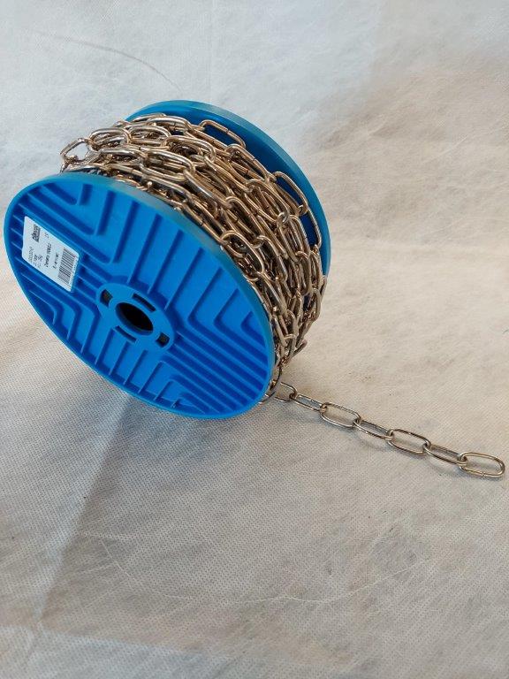 Keðja 1608/2,4mm Króm 40m