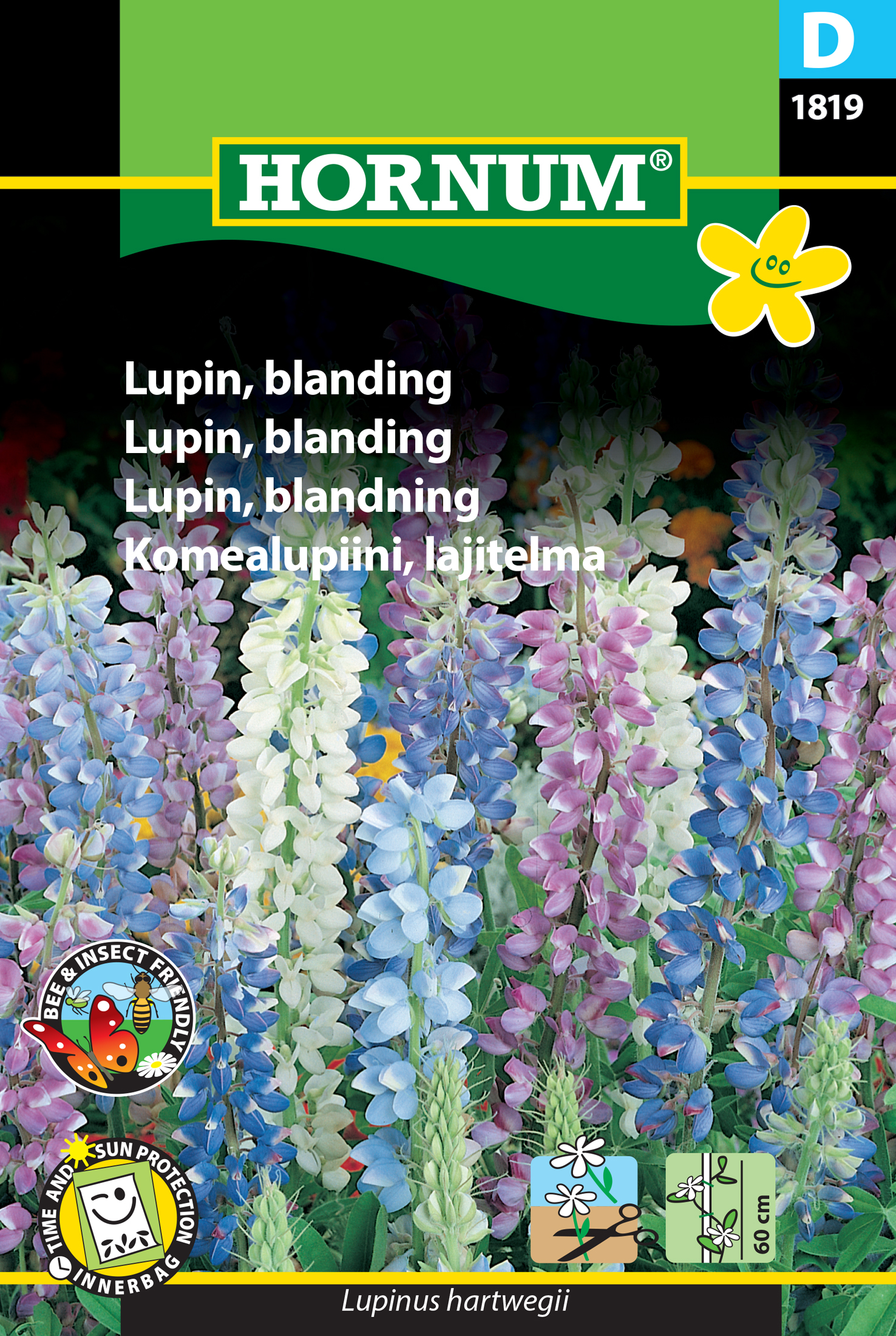Fræ Úlfalúpína Lupinus hartwegii