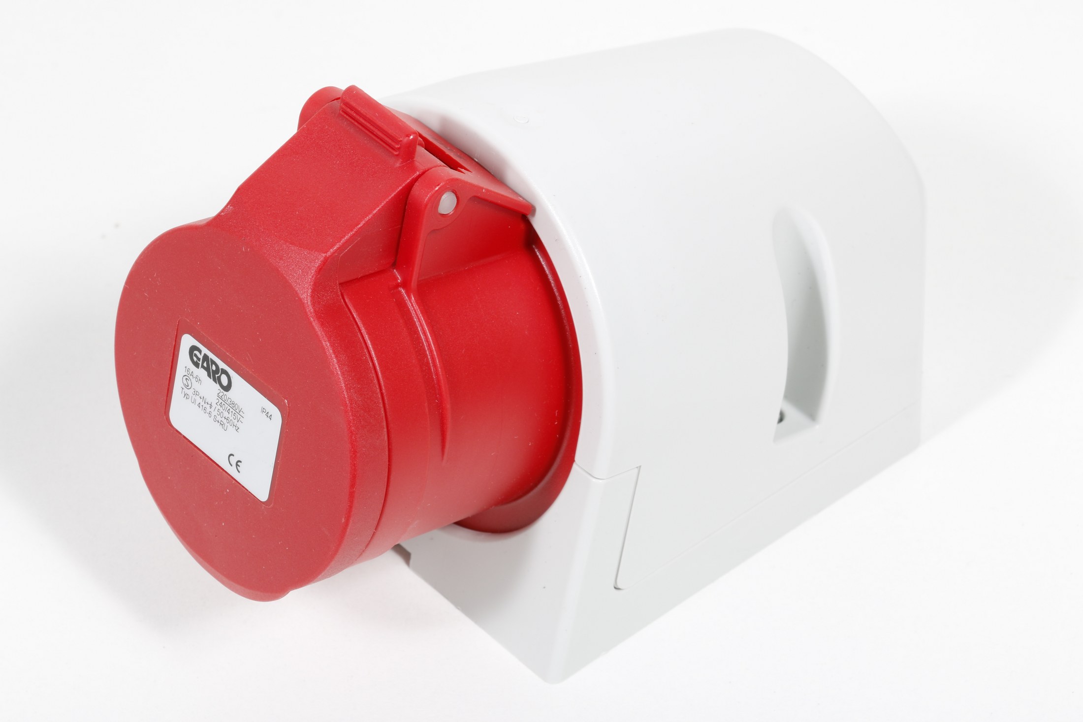 TENGILL 16A 5P UI416-6S+RU RAUÐUR IP44, 3P+N+J RAUÐUR KL.6