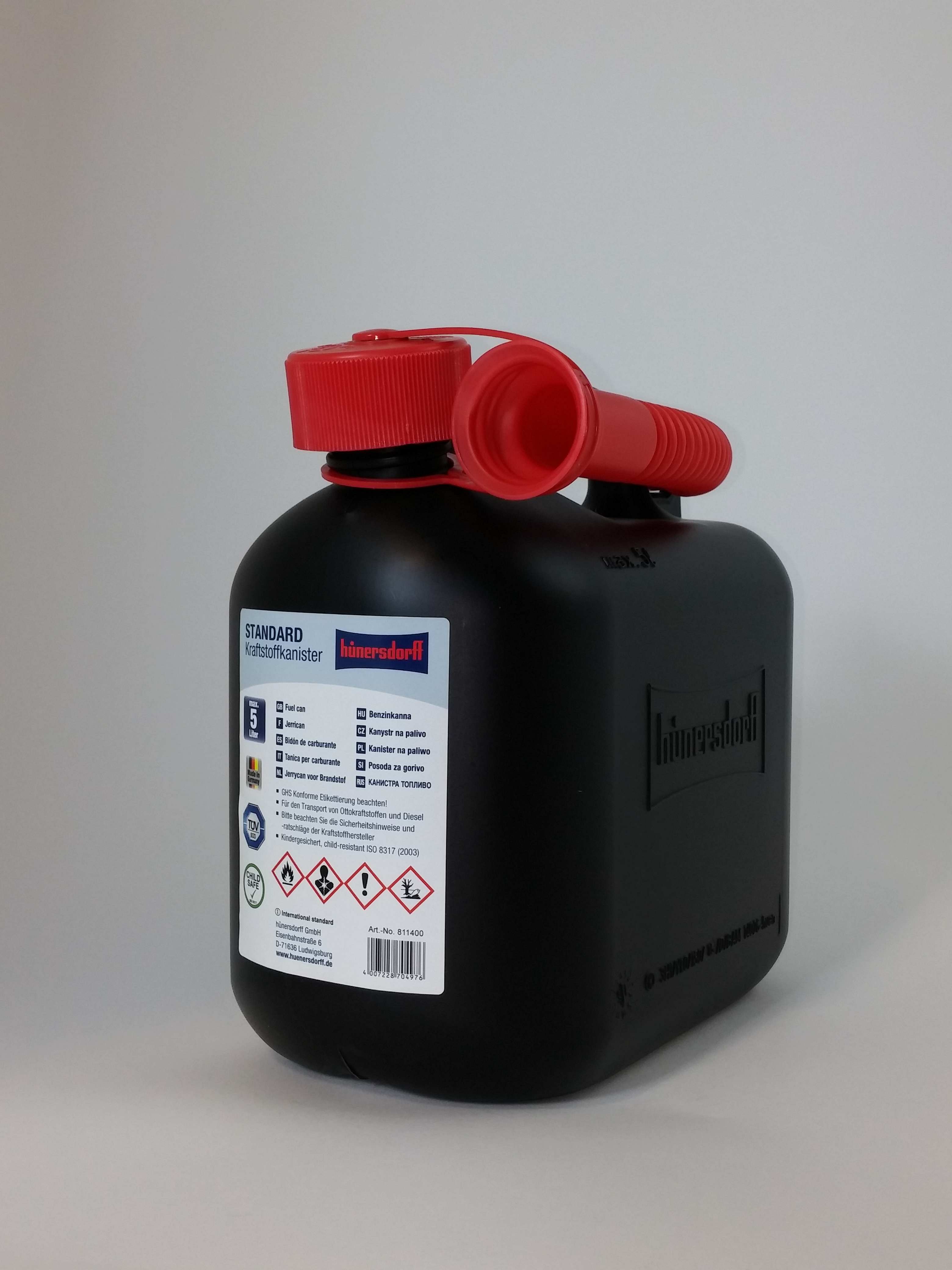 Bensínbrúsi 5 lítra svartur