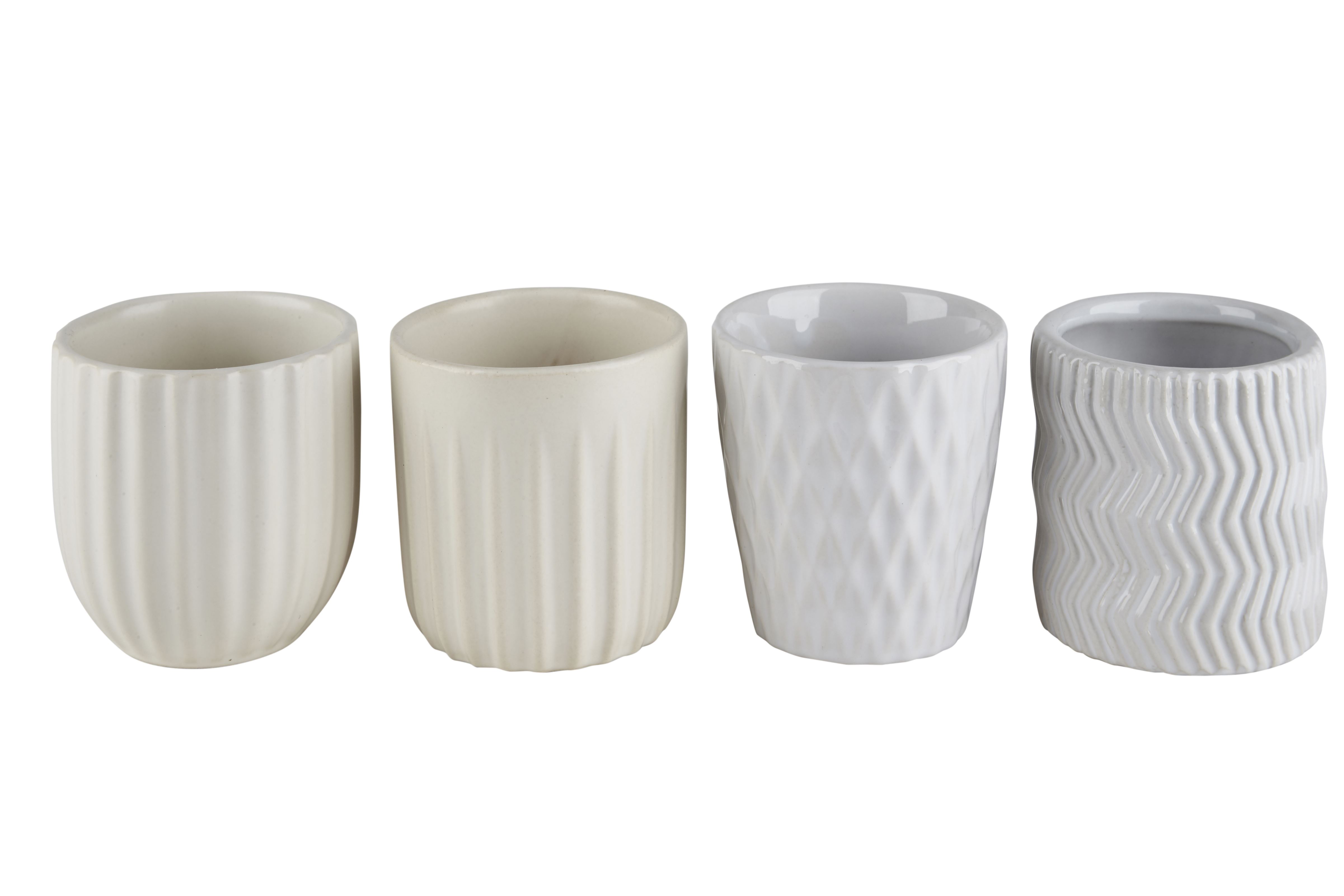 Pottur 7*7cm lítill hvítur