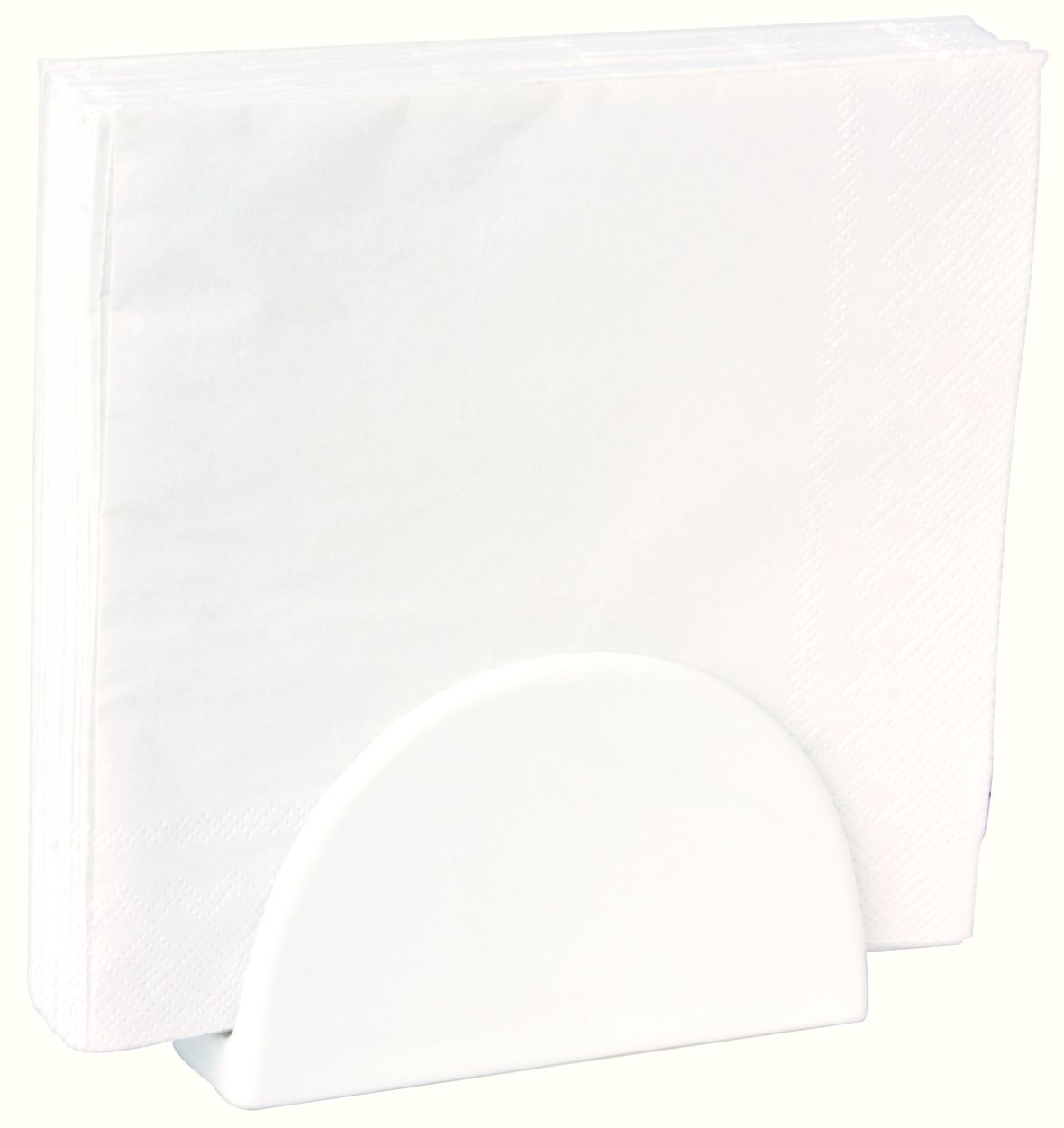 Servíettustandur Bone China hvítur