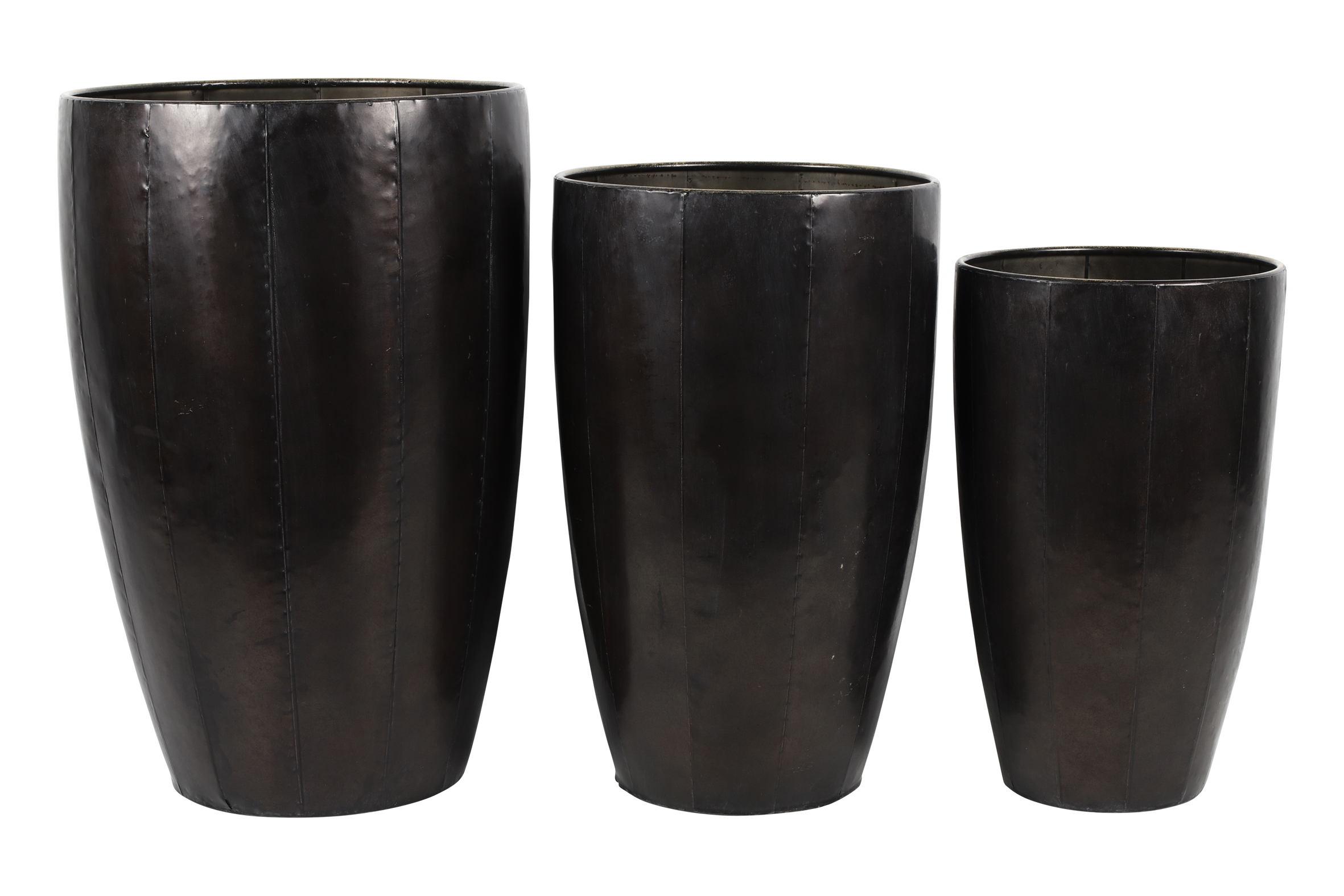 Vasi Eleora anthracite l 40*40*h61cm