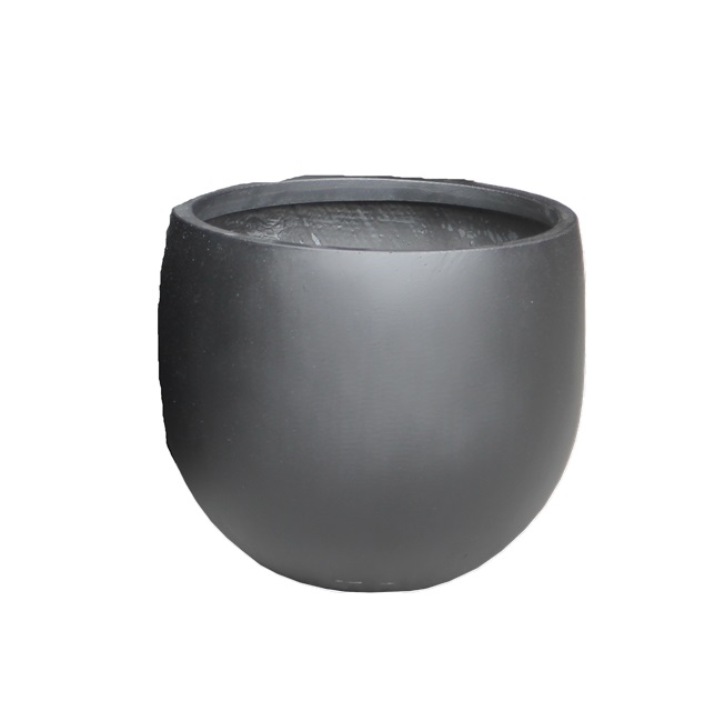 Pottur EGG 37*h32cm dökk grár