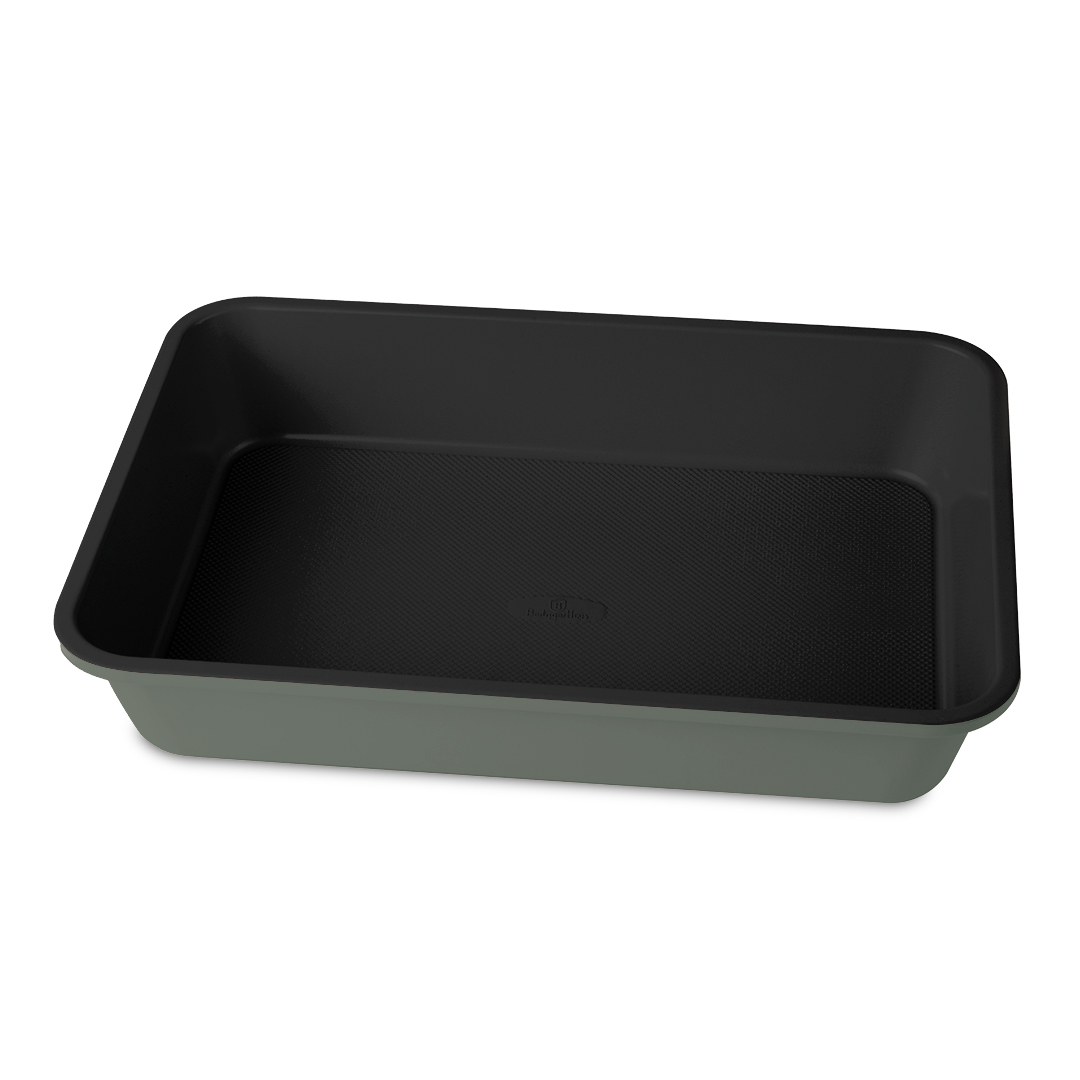 Ofnfat matt/grænt 40* 28 sm