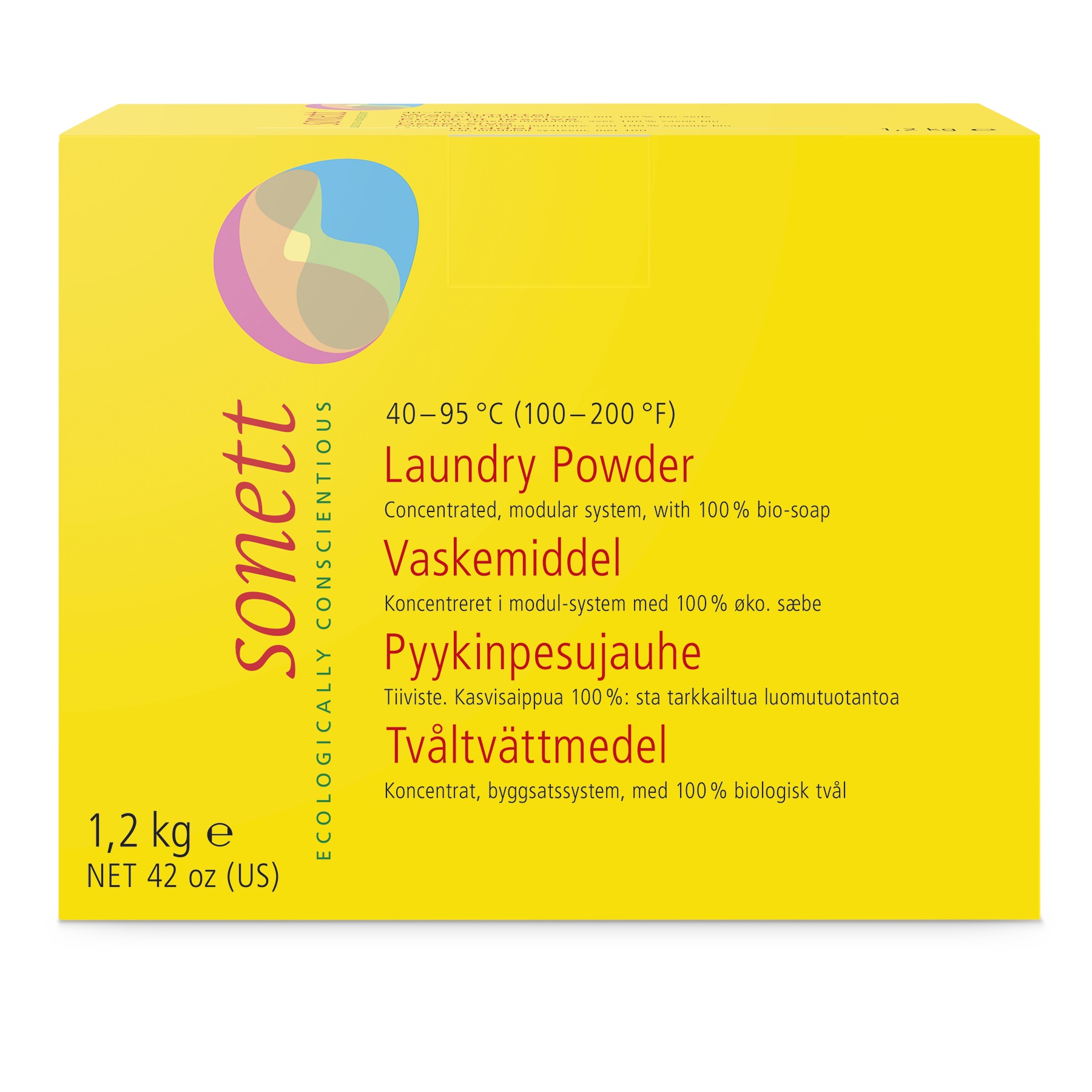Sonett þvottaduft 1,2kg.