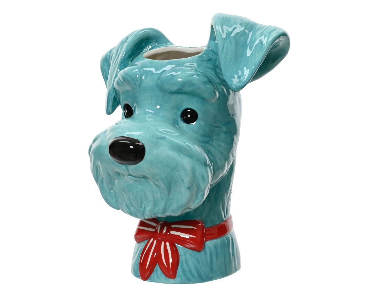 Vasi hundur blár 18,3*16*h22,6cm