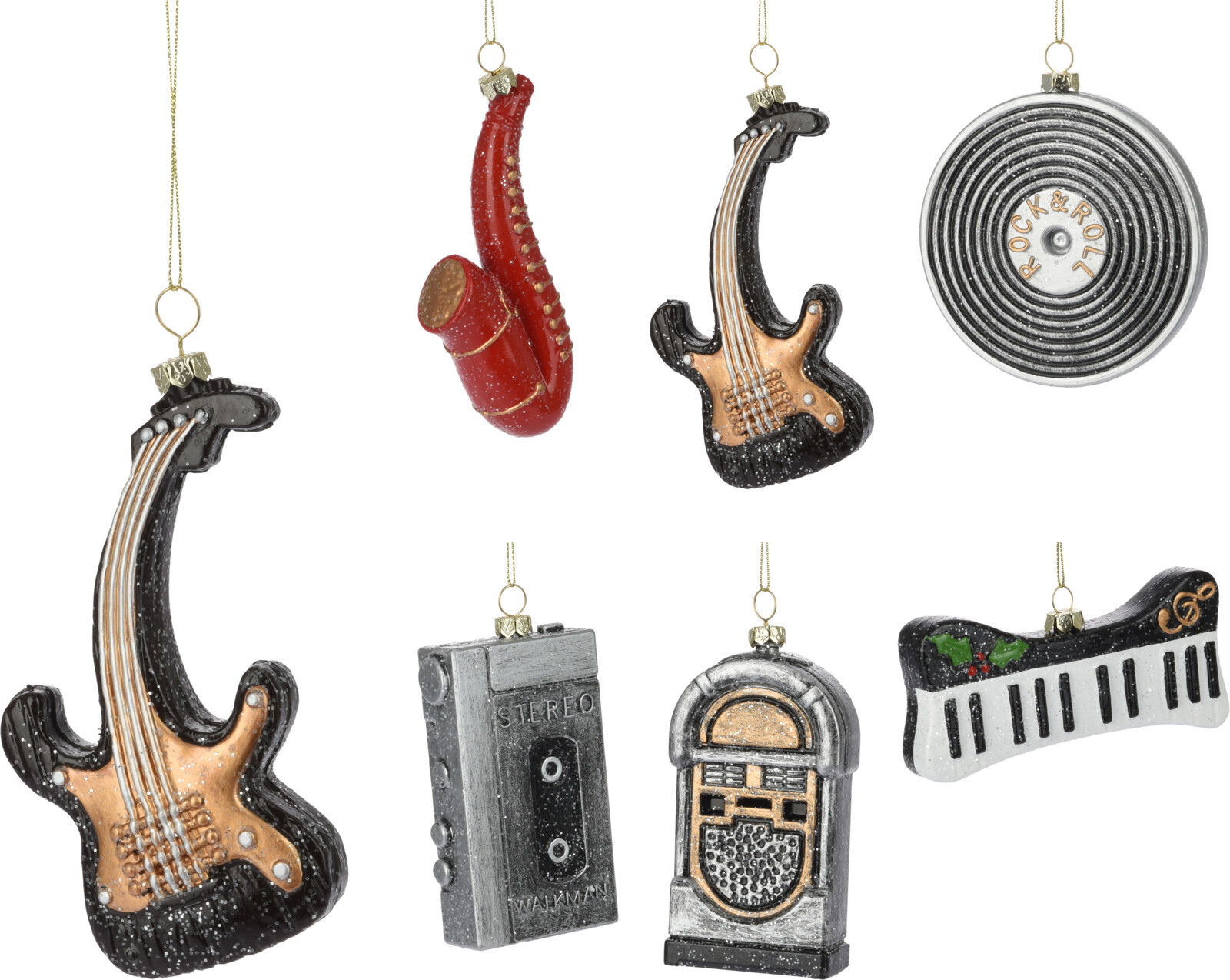 Hljóðfæri hengiskraut 6teg.