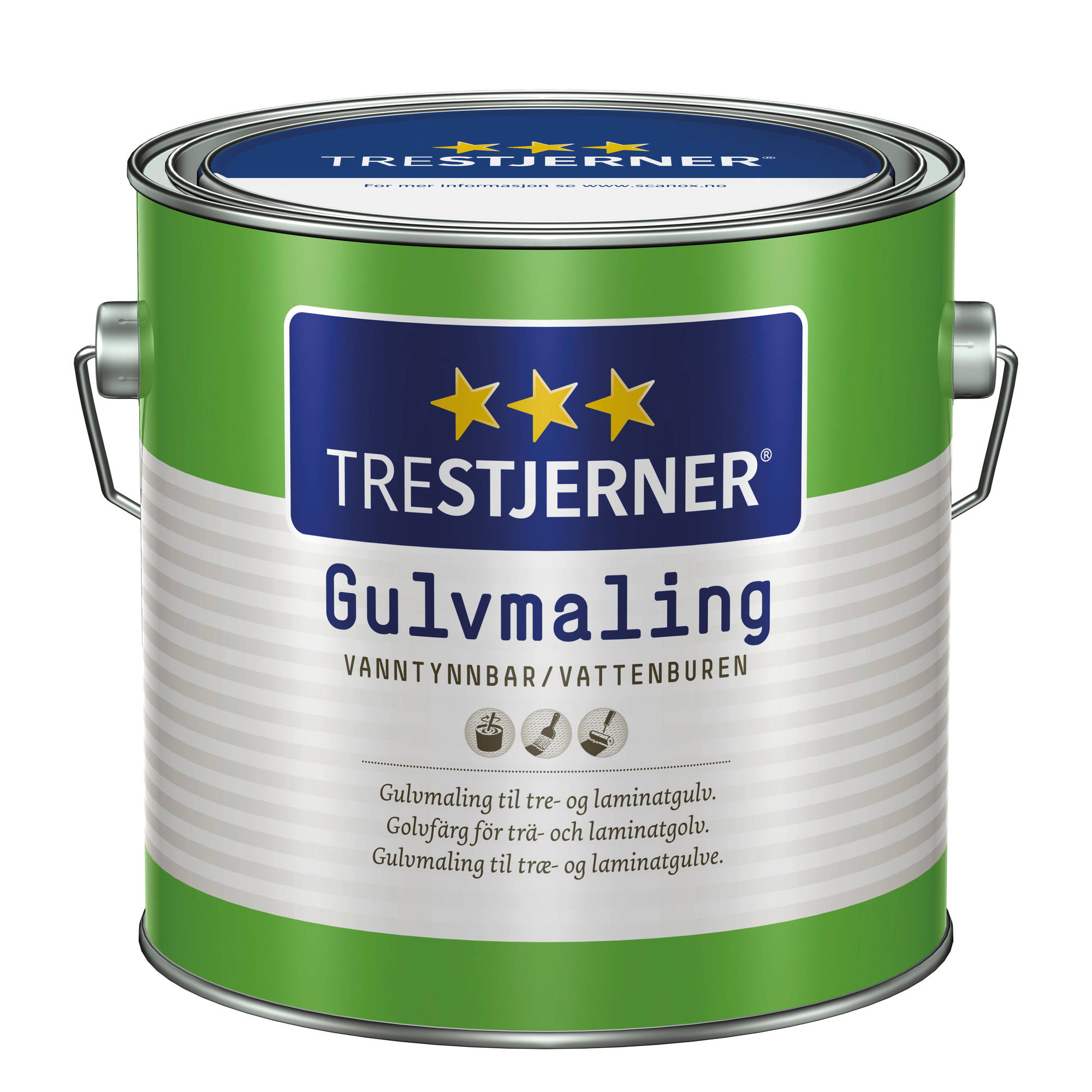 Trestjerner Gulvmaling 2,7 L A-stofn
