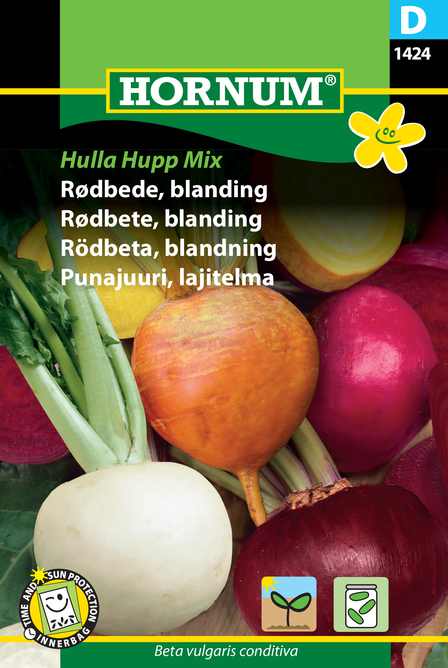 Fræ Rauðrófa Beta vulgaris conditiva Hulla Hupp mix
