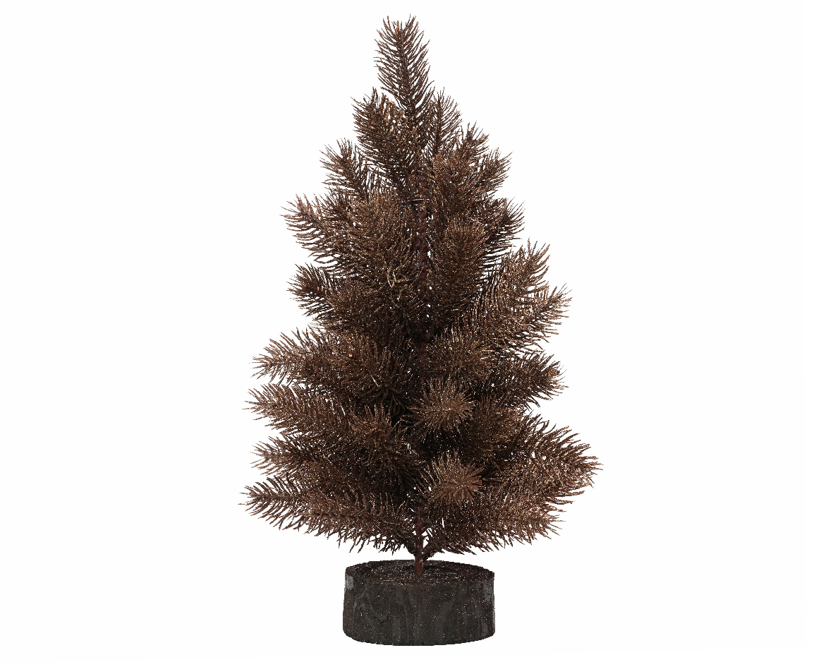 Gervi jólatré 40cm brúnt/gyllt